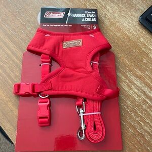 Coleman 3-pc set harness leash collar for dogs pets SMALL